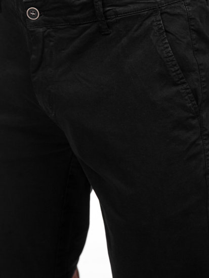 Pantaloncini corti in tessuto da uomo neri Bolf JX7511