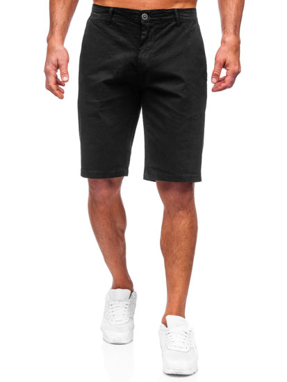 Pantaloncini corti in tessuto da uomo neri Bolf JX7511