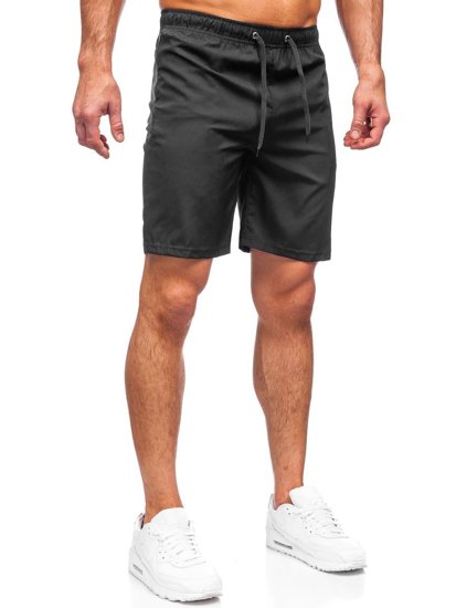 Pantaloncini corti sportivi da uomo neri Bolf HH037