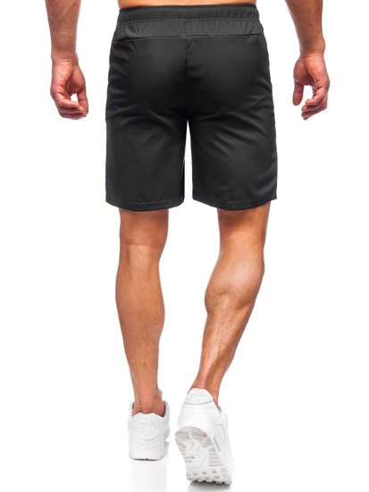 Pantaloncini corti sportivi da uomo neri Bolf HH037