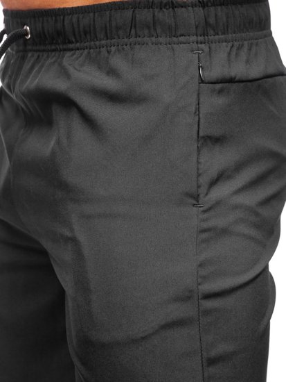 Pantaloncini corti sportivi da uomo neri Bolf HH037