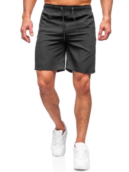 Pantaloncini corti sportivi da uomo neri Bolf HH037