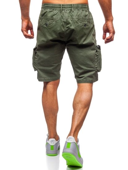 Pantaloncini corti tipo cargo da uomo Khaki Bolf 5011