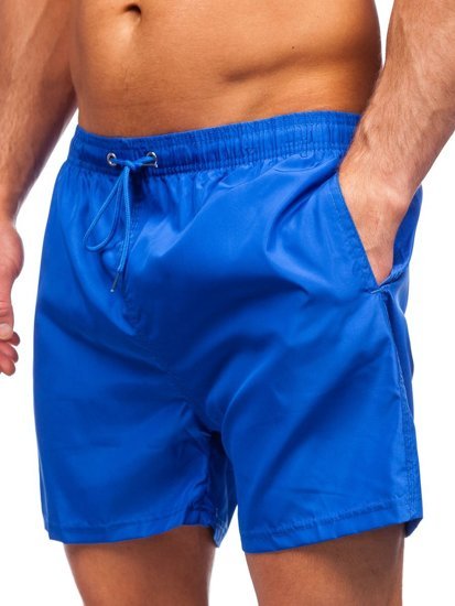 Pantaloncini da bagno da uomo azzurri Bolf YW02002