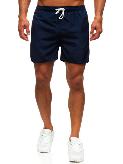 Pantaloncini da bagno da uomo blu Bolf XL019