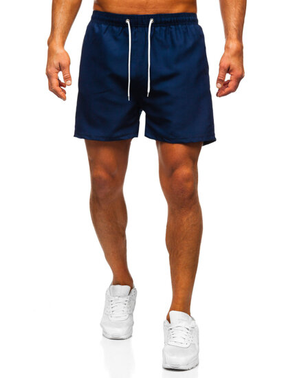 Pantaloncini da bagno da uomo blu Bolf XL020