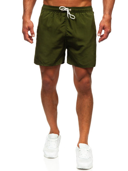 Pantaloncini da bagno da uomo khaki Bolf XL019