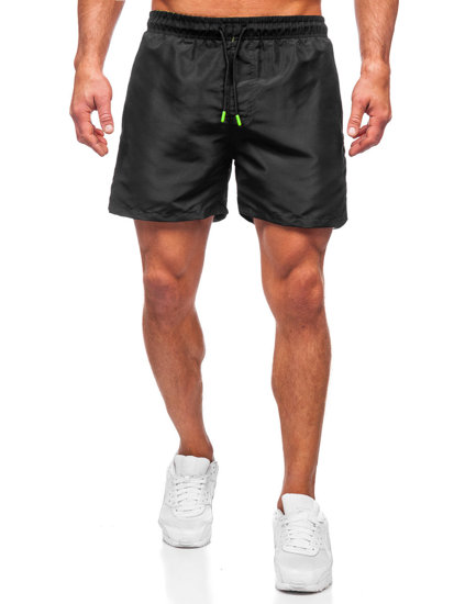 Pantaloncini da bagno da uomo neri Bolf 7729