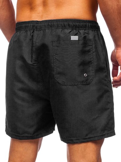 Pantaloncini da bagno da uomo neri Bolf YW02001