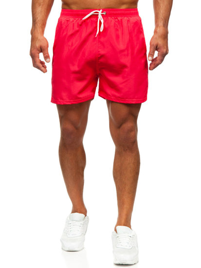 Pantaloncini da bagno da uomo rosa Bolf XL019