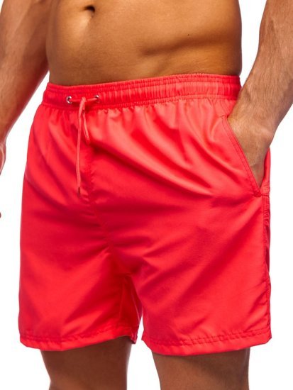 Pantaloncini da bagno da uomo rosa Bolf YW07001