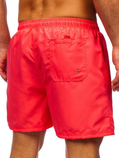 Pantaloncini da bagno da uomo rosa Bolf YW07001