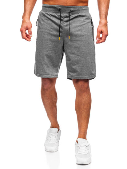 Pantaloncini da tuta da uomo grafite Bolf 8K287