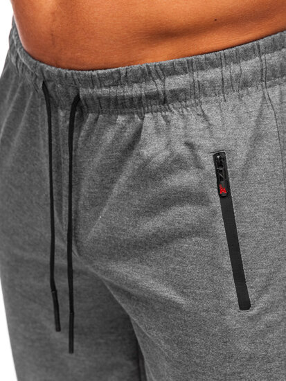 Pantaloncini da tuta da uomo grafite Bolf JX822