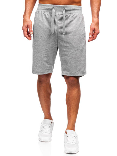 Pantaloncini da tuta da uomo grigio Bolf 8K101