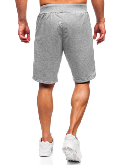 Pantaloncini da tuta da uomo grigio Bolf 8K287