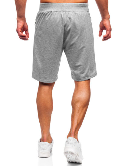 Pantaloncini da tuta da uomo grigio Bolf 8K291