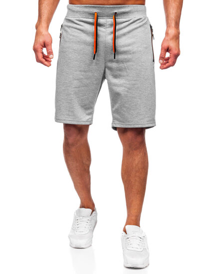 Pantaloncini da tuta da uomo grigio Bolf 8K291