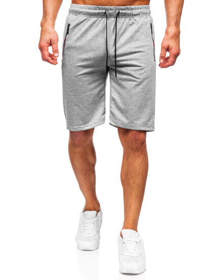 Pantaloncini da tuta da uomo grigio Bolf JX800