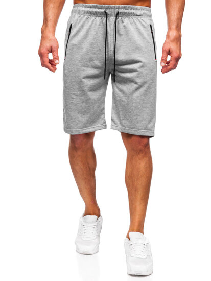 Pantaloncini da tuta da uomo grigio Bolf JX802