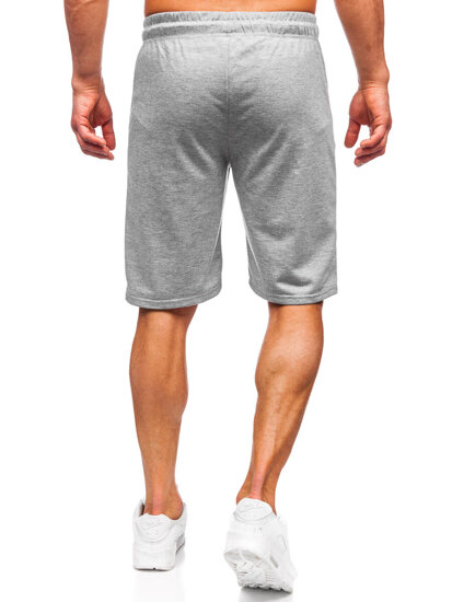 Pantaloncini da tuta da uomo grigio Bolf JX822