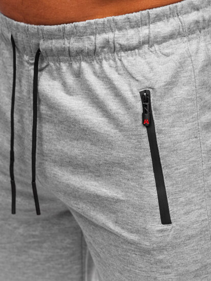 Pantaloncini da tuta da uomo grigio Bolf JX822