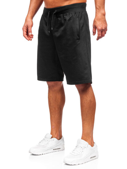 Pantaloncini da tuta da uomo nero Bolf 8K101