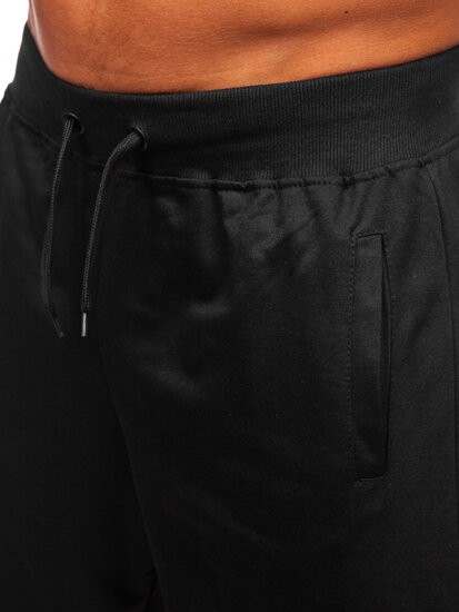 Pantaloncini da tuta da uomo nero Bolf 8K101