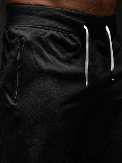 Pantaloncini da tuta da uomo nero Bolf 8K291A1