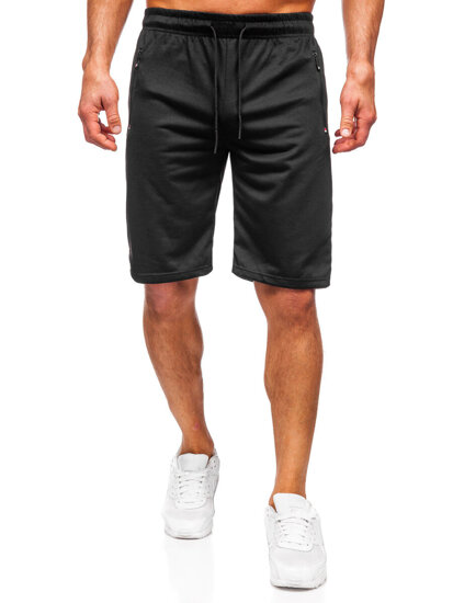 Pantaloncini da tuta da uomo nero Bolf JX802