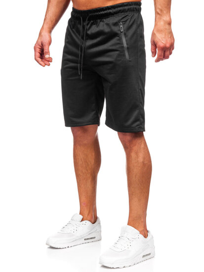 Pantaloncini da tuta da uomo nero Bolf JX805