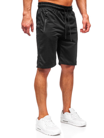 Pantaloncini da tuta da uomo nero Bolf JX805