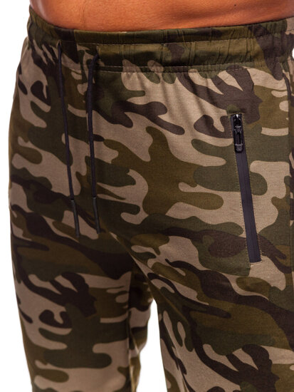 Pantaloncini da tuta mimetici da uomo verde Bolf JX862