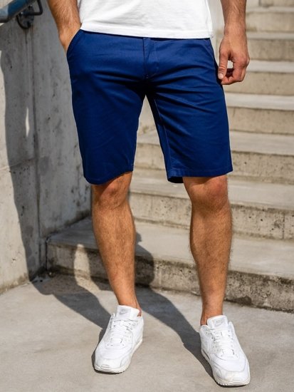 Pantaloncini da uomo blu Bolf 1140