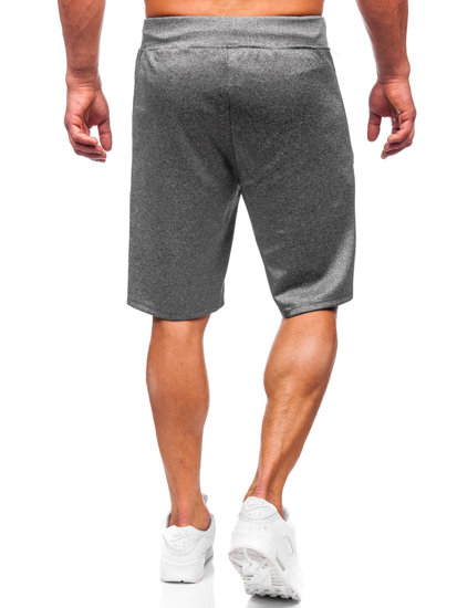 Pantaloncini di tuta da uomo grafite Bolf 8K288