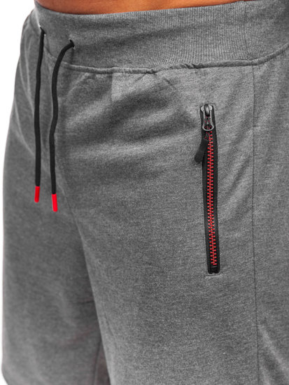 Pantaloncini di tuta da uomo grafite Bolf 8K295