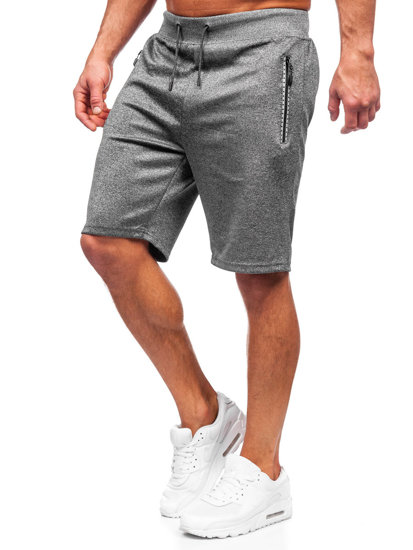 Pantaloncini di tuta da uomo grafite Bolf 8K297