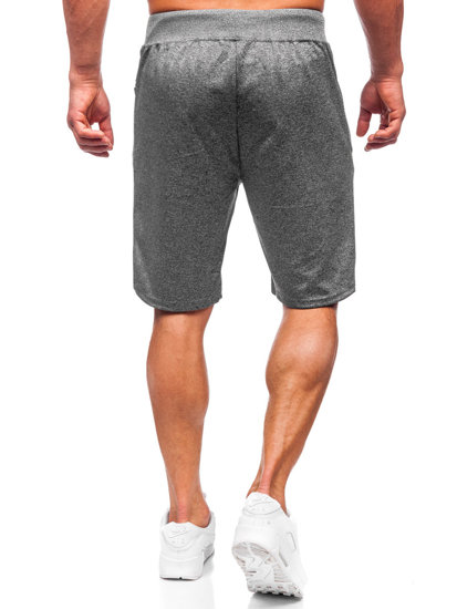 Pantaloncini di tuta da uomo grafite Bolf 8K297