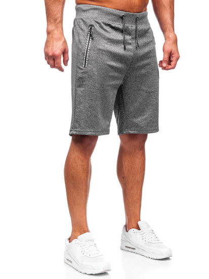 Pantaloncini di tuta da uomo grafite Bolf 8K297