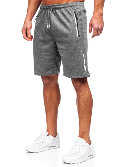 Pantaloncini di tuta da uomo grafite Bolf 8K925