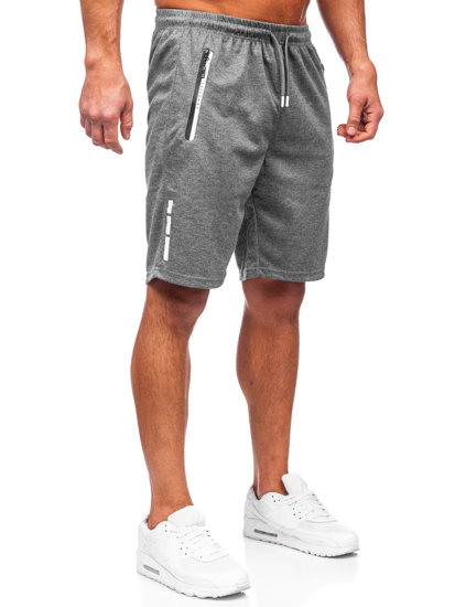 Pantaloncini di tuta da uomo grafite Bolf 8K925