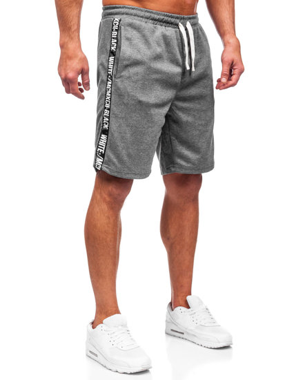 Pantaloncini di tuta da uomo grafite Bolf 8K933