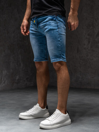 Pantaloncini in denim da uomo azzurro Bolf TF184A1