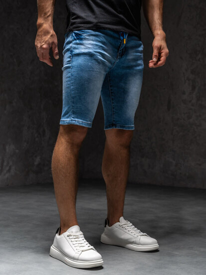 Pantaloncini in denim da uomo azzurro Bolf TF184A1