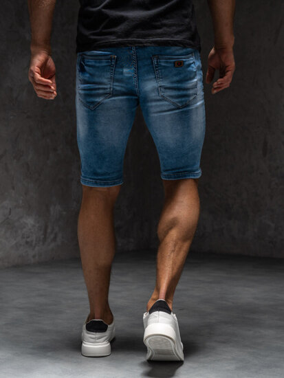 Pantaloncini in denim da uomo azzurro Bolf TF184A1