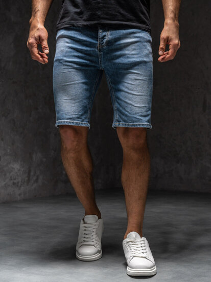 Pantaloncini in denim da uomo blu Bolf MP0277BCA1