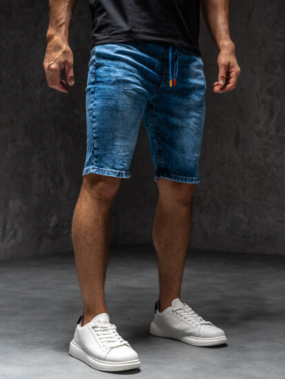 Pantaloncini in denim da uomo blu Bolf TF183A1