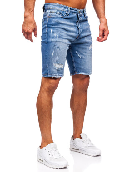 Pantaloncini in jeans da uomo azzurro Bolf 0365