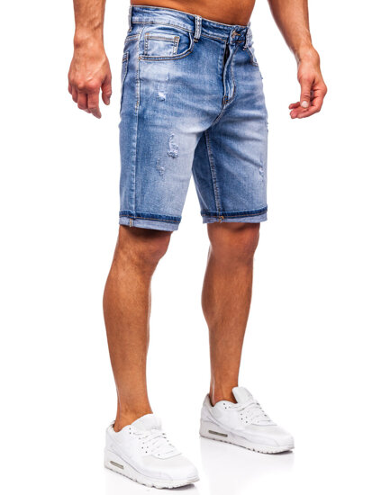 Pantaloncini in jeans da uomo azzurro Bolf NG60367