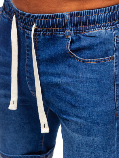 Pantaloncini in jeans da uomo blu Bolf 9323